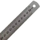 Regla Metalica inox 50 cm
