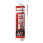 Silicona acética Blanca Fischer x 260 ml